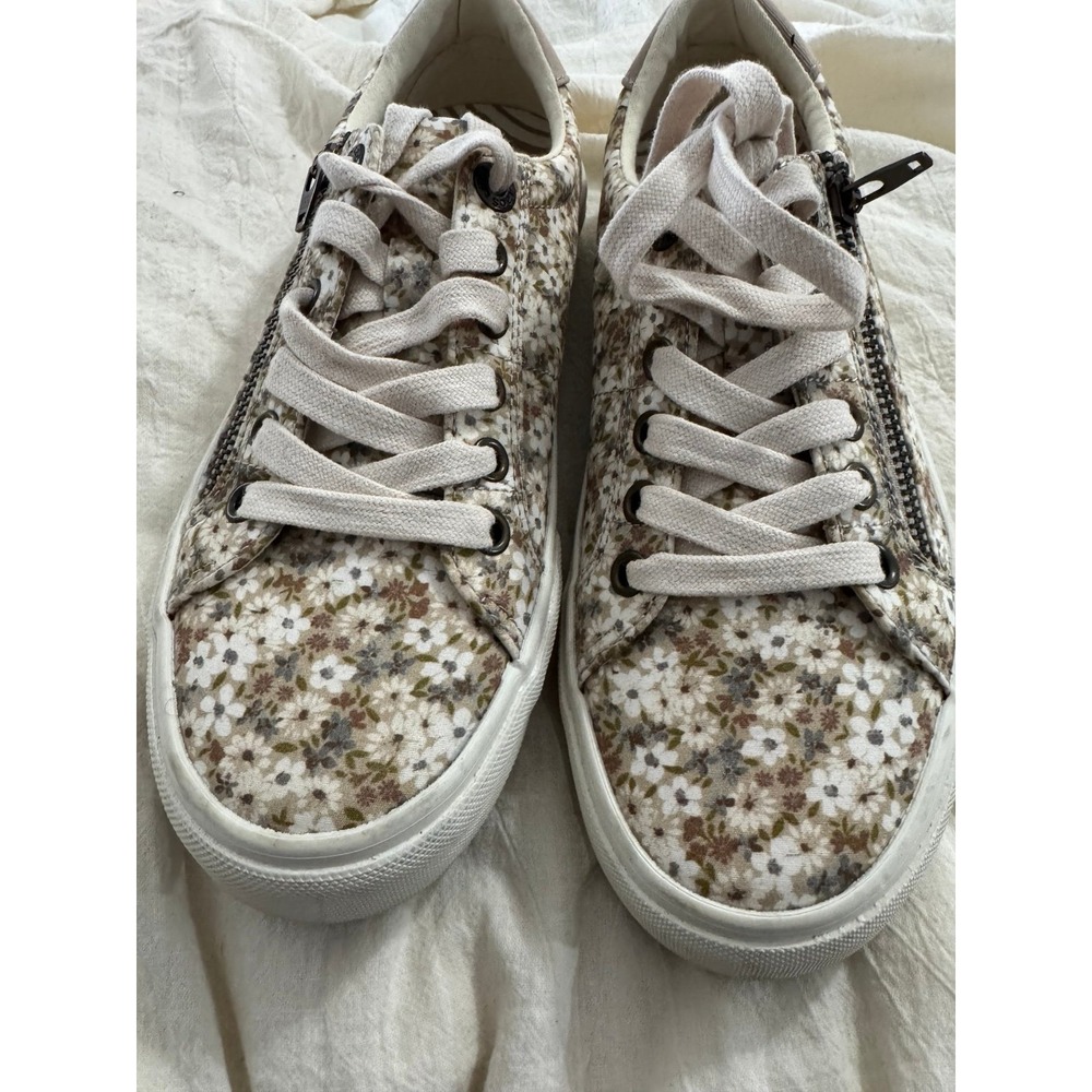 Taos Z soul beige floral print sneakers - Picture 2 of 8